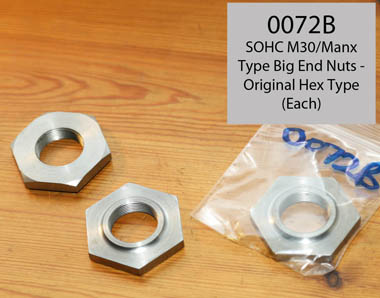 M30/Manx Type Hex Big End Nuts